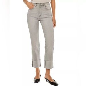 DL1951 Patti High Rise Ankle Straight Jeans in Light Smoke